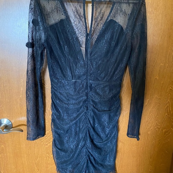 For Love & Lemons Daisy Lace Mini Dress in Black | REVOLVE - Picture 3 of 6